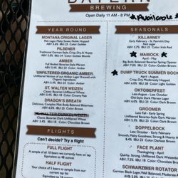 Edelweiss Bistro - Beer menu