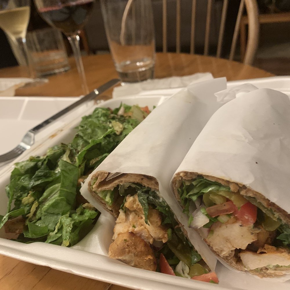 Shish Grill - Souvlaki Chicken Sandwich with salad - Mediterranean Near Me - San Ramon, California Shish Grill - Souvlaki Chicken Sandwich with salad - Mediterranean Near Me - San Ramon, California