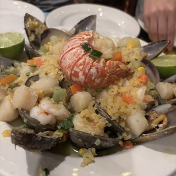 Sabroso Mexican Restaurant - Seafood paella. Sadly this was super soupy so it was more like a seafood stew although there was a lot of seafood which we appreciated - Mexican Near Me - Pine Bush, New York Sabroso Mexican Restaurant - Seafood paella. Sadly this was super soupy so it was more like a seafood stew although there was a lot of seafood which we appreciated - Mexican Near Me - Pine Bush, New York