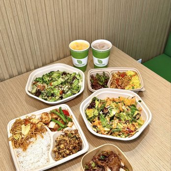 TleafGreen - Spread: Triple Plate, Burmese Chicken Salad, Single Plate, Tea Leaf Salad, Mango Lassi & Burmese Milk Tea - Burmese Near Me - San Jose, California