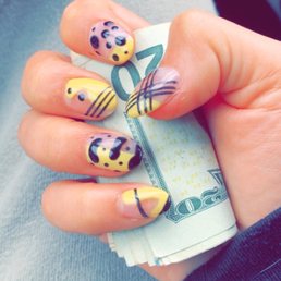 Short acrylic nails :)) Short acrylic nails :))