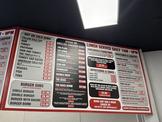 Menu photo 2 Substantial Subs Miami, FL Menu photo 2 Substantial Subs Miami, FL
