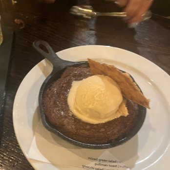 The Pullman - Brown butter & hazelnut brownie - New American Near Me - Glenwood Springs, Colorado