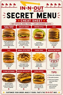 Menu photo 1 In-N-Out Burger San Diego, CA Menu photo 1 In-N-Out Burger San Diego, CA