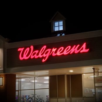 Walgreens - a neon sign in front of a store - Convenience Stores Near Me - Springfield, Virginia