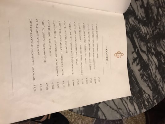 Menu photo 3 Antico Caffè Greco Rome, RM