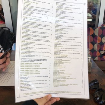 Blue Daisy - Look at the menu, lots of stuff to choose:P - Creperies Near Me - Santa Monica, California