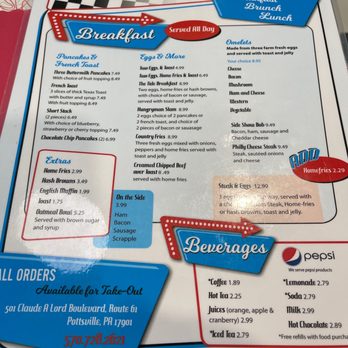 Pottsville Diner - the menu for the pottsville diner - Diners Near Me - Pottsville, Pennsylvania Pottsville Diner - the menu for the pottsville diner - Diners Near Me - Pottsville, Pennsylvania
