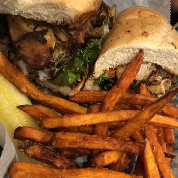 Bakery Mill & Deli - Southwest chicken philly with sweet potato fries - Bakeries Near Me - Gainesville, Florida Bakery Mill & Deli - Southwest chicken philly with sweet potato fries - Bakeries Near Me - Gainesville, Florida