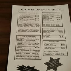 Gil's Smoking Grille & Catering - MENU