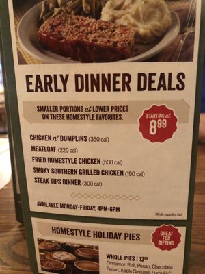 Menu photo 2 Cracker Barrel Old Country Store Lithia Springs, GA