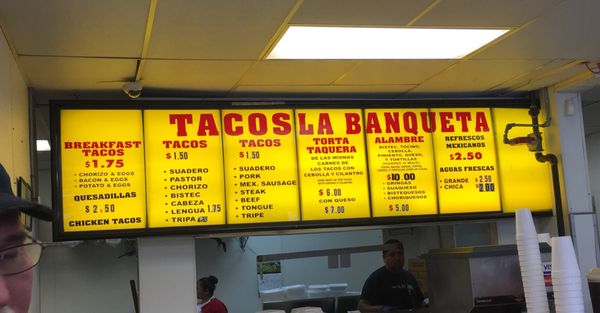 Menu photo 3 Tacos la Banqueta Dallas, TX