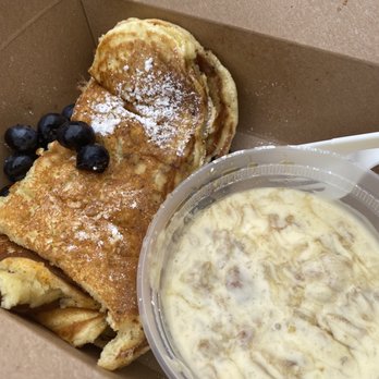 Food For Thought - Man Candy Pancake Sticks with cereal milk dipping sauce - Gastropubs Near Me - Cape Neddick , Maine