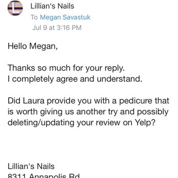 Manager requesting a YELP review to be removed.