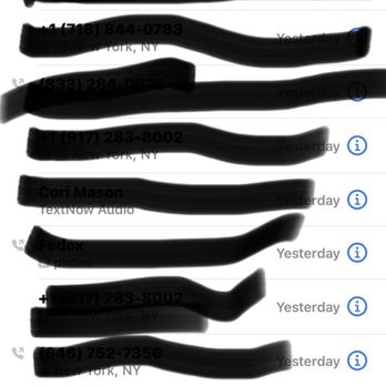 The UPS Store - That's their number. Jerks claimed I called the wrong place. Can't even admit they made a mistake - The image shows a smartphone screen with a recent calls list. It includes phone numbers, contact names such as Cori Mason and Damien Ferrero, call times like yesterday and 4:49 PM, and icons for call details. The interface has tabs for All and Missed calls, and options for editing the list. The status bar at the top displays the time as 5:54, Wi-Fi, cellular signal, and battery icons. - Shipping Centers Near Me - Bayside, New York