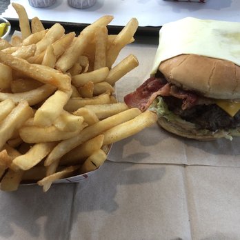 Varsity Burger - Combo # 2 (Bacon Cheeseburger with a side of fries and drink) - Burgers Near Me - Anaheim, California Varsity Burger - Combo # 2 (Bacon Cheeseburger with a side of fries and drink) - Burgers Near Me - Anaheim, California