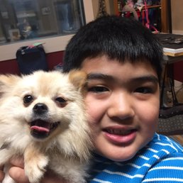 My baby and his baby before the cut.