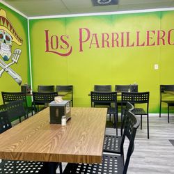 Los Parrilleros - And they have some booths along the wall.