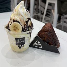 Tokyo Banana Soft Serve (left) & Kouinigiri (right) | IG: @nomwithelaine Tokyo Banana Soft Serve (left) & Kouinigiri (right) | IG: @nomwithelaine