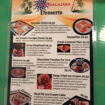 Guadalajara - Longview - New dessert menu - Mexican Near Me - Longview, Washington Guadalajara - Longview - New dessert menu - Mexican Near Me - Longview, Washington