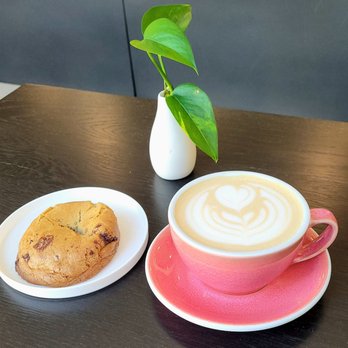 Cora Coffee - Cookie Royale + white mocha with oat milk - Coffee & Tea Near Me - Sacramento, California Cora Coffee - Cookie Royale + white mocha with oat milk - Coffee & Tea Near Me - Sacramento, California