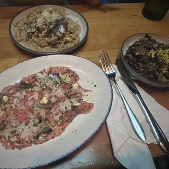 Gusto 101 - Beef carpaccio, Brussel Sprouts, Mushroom Mafalda - Italian Near Me - Toronto, Ontario Gusto 101 - Beef carpaccio, Brussel Sprouts, Mushroom Mafalda - Italian Near Me - Toronto, Ontario