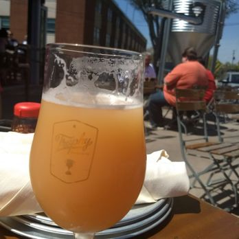 Trophy Brewing - El jugo suego guava ipa - delicious! - Bars Near Me - Raleigh, North Carolina