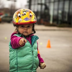 23rd Studios - Young Girl getting her first bike in Boulder CO.