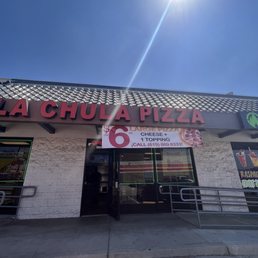 Exterior outside entrance of La Chula Pizza - San Diego, California Exterior outside entrance of La Chula Pizza - San Diego, California