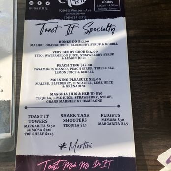 Toast It IZ - Menu - Breakfast & Brunch Near Me - Evergreen Park, Illinois Toast It IZ - Menu - Breakfast & Brunch Near Me - Evergreen Park, Illinois
