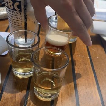 Belmont Brewing - samples of the beers - Breweries Near Me - Long Beach, California