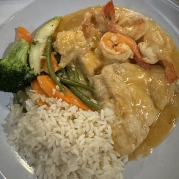 A Taberna Restaurant & Bar - Monkfish & Shrimp in Champagne Sauce - Portuguese Near Me - Island Park, New York
