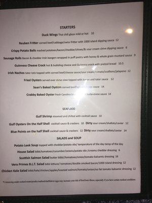 Menu photo 8 Sean Ryan Pub Vero Beach, FL Menu photo 8 Sean Ryan Pub Vero Beach, FL