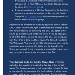 Clarke Garage- Public Parking - Not sure where this guy says to come to the garage first ..smh