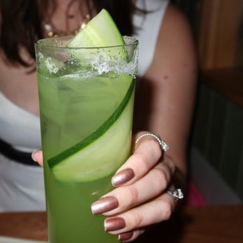 Kawa Ni - Rayna had the 'Cool As A...' made with cucumber, gin, lemon, & bubbles. - Izakaya Near Me - Denver, Colorado Kawa Ni - Rayna had the 'Cool As A...' made with cucumber, gin, lemon, & bubbles. - Izakaya Near Me - Denver, Colorado