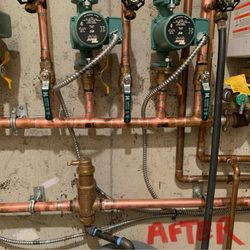 GME Plumbing & Heating - New copper pipes after work completed