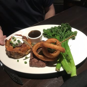 Yard House - Sirloin & Loaded Potato Stack* - New American Near Me - Indianapolis, Indiana Yard House - Sirloin & Loaded Potato Stack* - New American Near Me - Indianapolis, Indiana