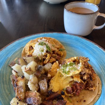 Atticus Cafe - Breakfast tacos de chorizo - Breakfast & Brunch Near Me - Anaheim, California Atticus Cafe - Breakfast tacos de chorizo - Breakfast & Brunch Near Me - Anaheim, California