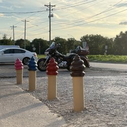 Cute posts in front of