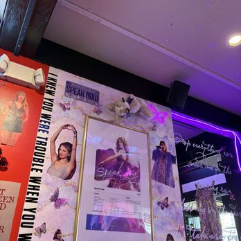 Del Ray’s Pop Up Bar - Speak now themed wall - Barbeque Near Me - Alexandria, Virginia Del Ray’s Pop Up Bar - Speak now themed wall - Barbeque Near Me - Alexandria, Virginia
