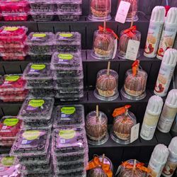 Longos - Berries, caramel apples, and whipped cream