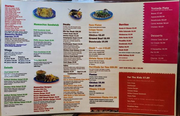 Menu photo 1 Mamacitas Clint, TX Menu photo 1 Mamacitas Clint, TX