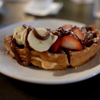 Waffle-Era - Nutella Banana & Strawberry (1/2 waffle) - Breakfast & Brunch Near Me - San Juan, Puerto Rico Waffle-Era - Nutella Banana & Strawberry (1/2 waffle) - Breakfast & Brunch Near Me - San Juan, Puerto Rico