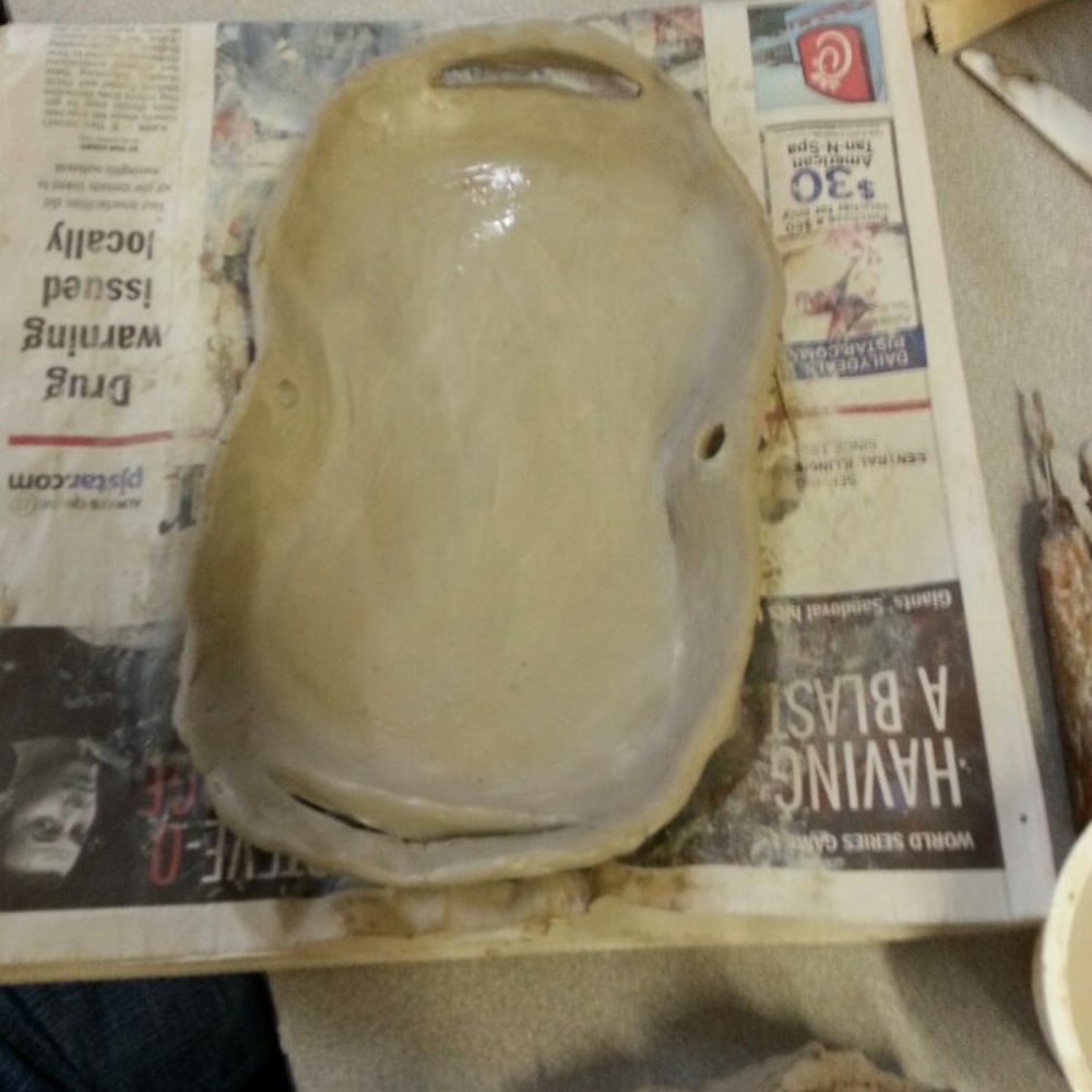 Wheel Art Pottery Studios - Todd's key holder - Art Classes Near Me - Peoria, Illinois