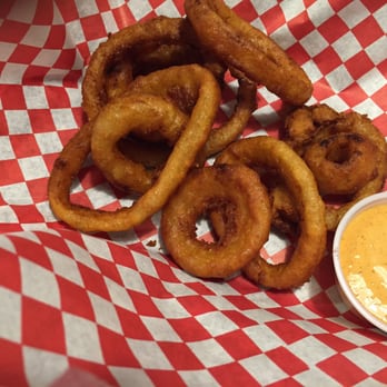 Bobby D's BBQ - Battered onion rings with BBQ mayo. So good! - Barbeque Near Me - Jerome, Arizona Bobby D's BBQ - Battered onion rings with BBQ mayo. So good! - Barbeque Near Me - Jerome, Arizona