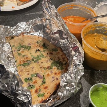 Tower of India - Take out night: Butter chicken and lamb Tikka masala. Garlic naan. - Indian Near Me - Parlin, New Jersey Tower of India - Take out night: Butter chicken and lamb Tikka masala. Garlic naan. - Indian Near Me - Parlin, New Jersey