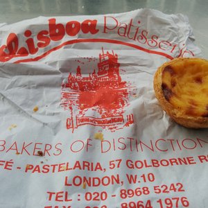 Photo of Lisboa Patisserie - London, United Kingdom. Utterly delicious Pastel de Nata.
