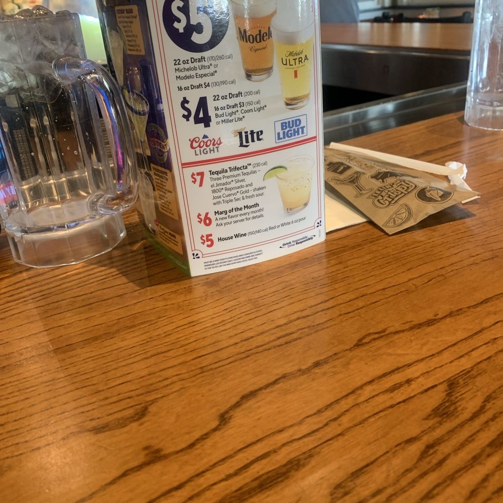 Drink menu