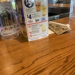 Drink menu