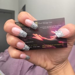 Seashell nails with coffin shape Seashell nails with coffin shape